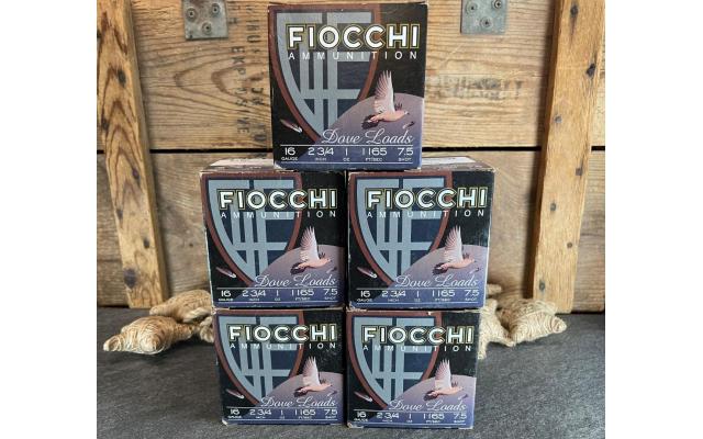 125 Fiocchi 16 Gauge 7.5 Shot / 2-3/4" Dove Loads