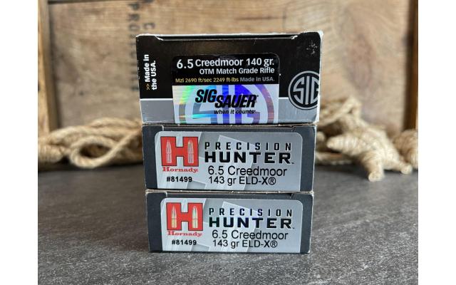 60rds 6.5 Creedmoor Sig Sauer / Hornady 140gr Ammo