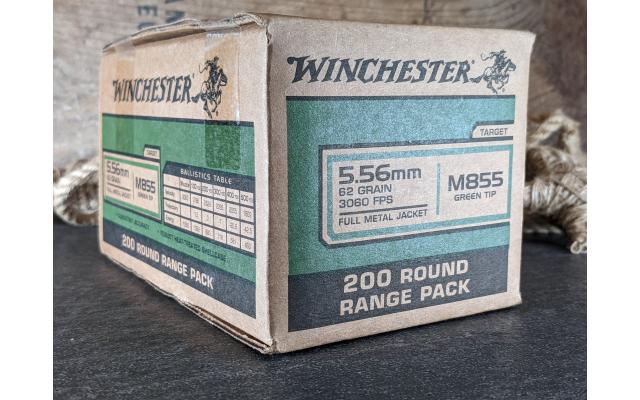 200 Round Pack of Winchester 5.56NATO Target Ammo