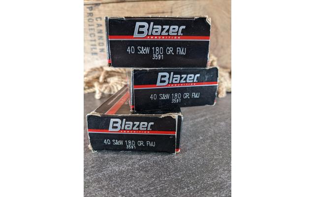 150 Rounds of Blazer .40S&W Target Ammunition