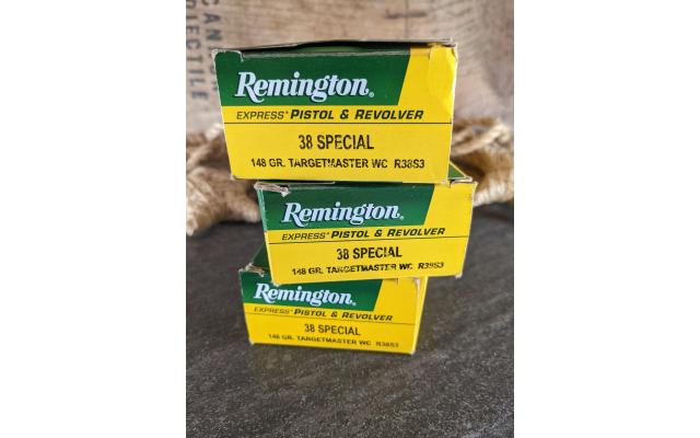 150 Rounds of Remington .38Spl 148Gr Ammo