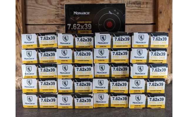 420 Rounds of Monarch 123Gr. 7.62X39mm Ammunition