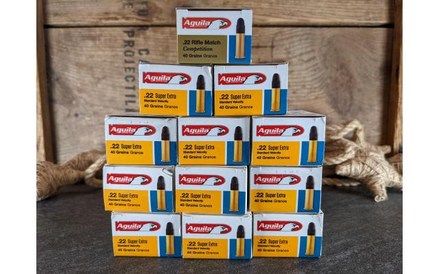 600 Rounds of Aguila .22LR Ammunition