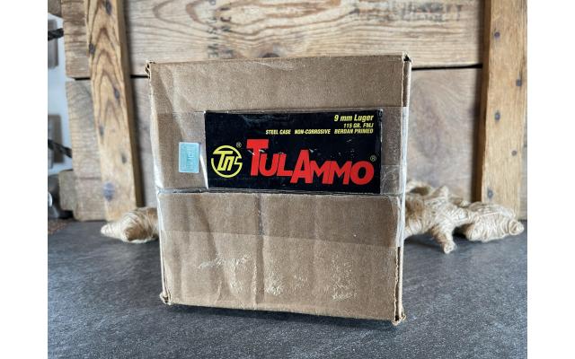 500 Rounds Tul Ammo 115gr Steel Case 9mm