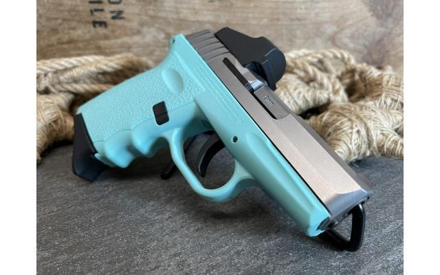 Sccy CPX-2 3.1" 9mm, Robin's Egg Blue / Stainless - NEW