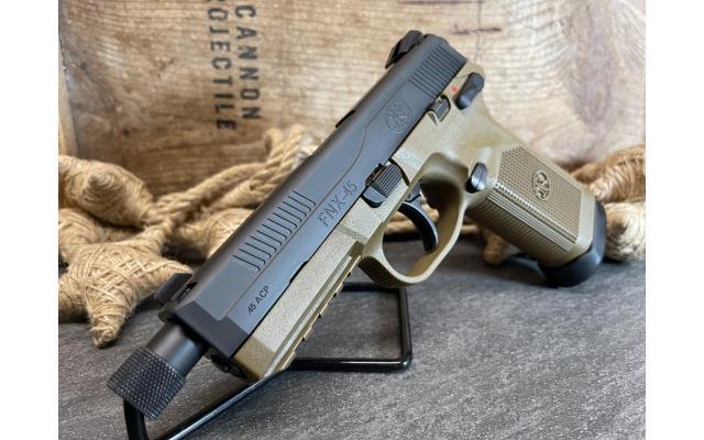 FNH FNX-45 FDE 4.5" .45acp w/ 3 Magazines & More!  NEW