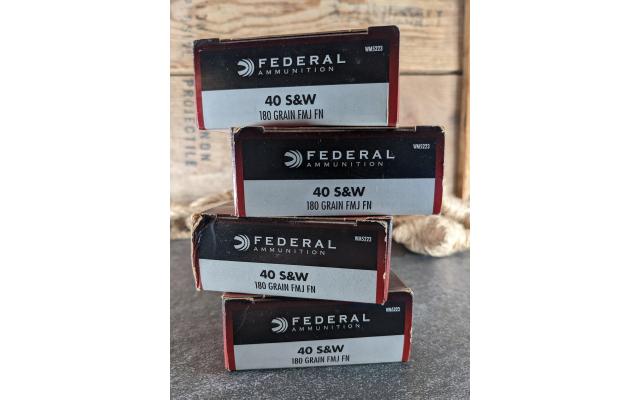 200 Rounds of Federal .40S&W Ammo