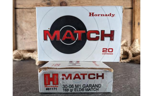 40 Rounds of Hornady 30-06Sprg M1 Garand 168Gr Match Ammunition