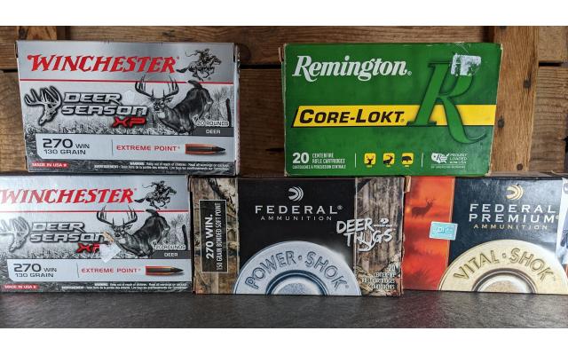 100 Rounds of .270Winchester Ammunition