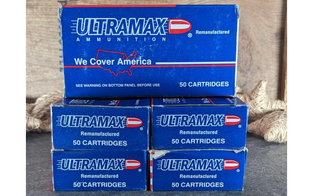 250 Rounds of Ulramax Remanufactured .45ACP Target Ammo