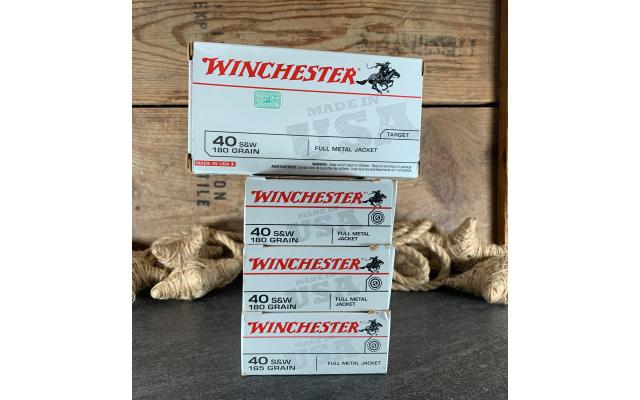 200 Rounds of Winchester .40S&W Target Ammunition
