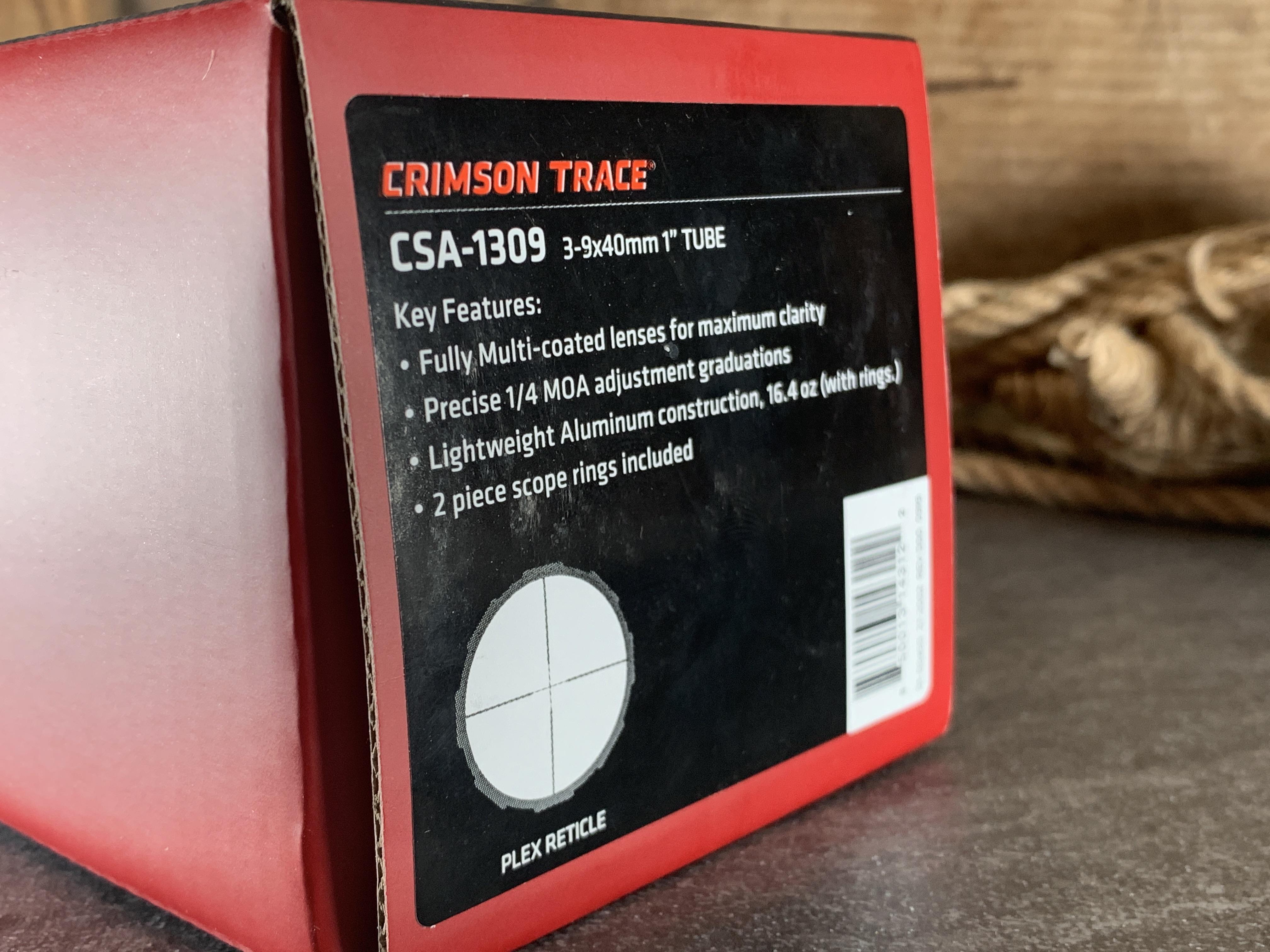 New Crimson Trace 1 Series 3-9x40 Duplex MOA - harveysauctions.com