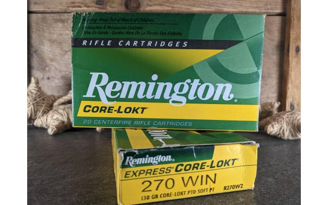 32 Rounds of Remington Core-Lokt .270Winchester Ammo