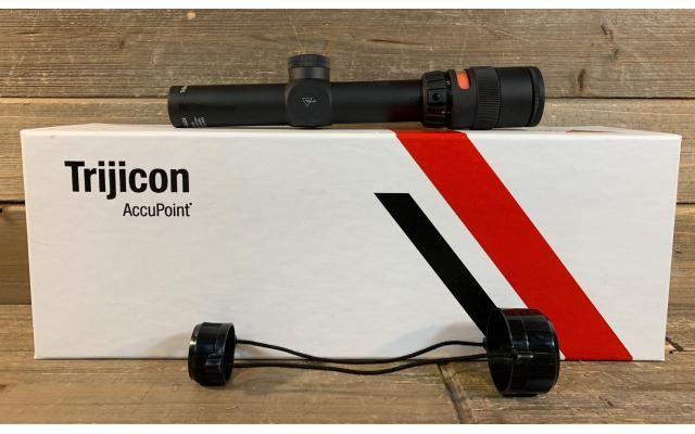 New Trijicon AccuPoint 1-4x24 30mm Red Triangle Scope