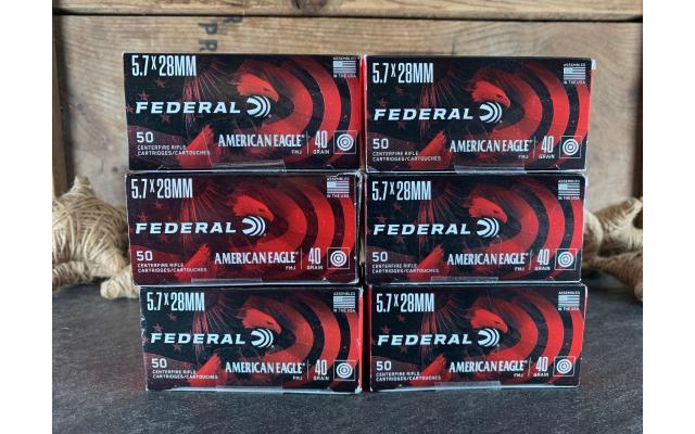 300 Rounds of Federal 5.7x28mm Target Ammunition