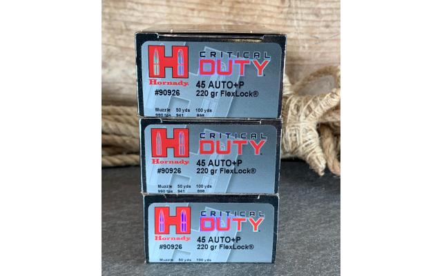 60 Rounds of Hornady Critical Duty .45acp+p