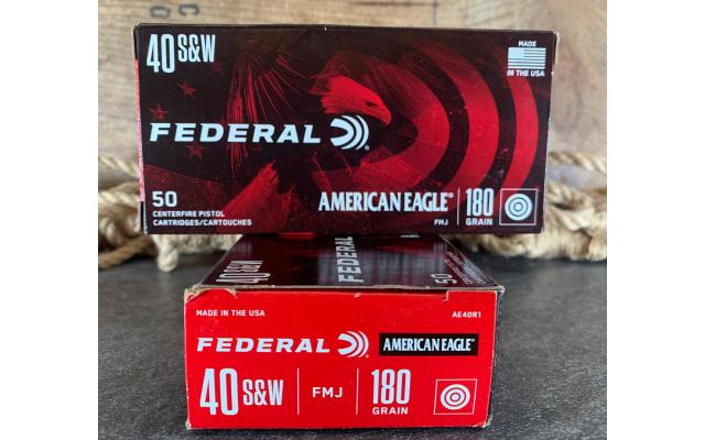 100 Rounds of Federal .40S&W Target Ammunition