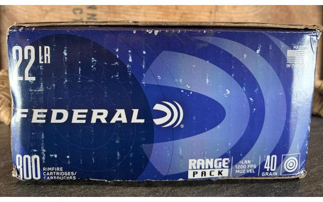800 Rounds of Federal .22lr Target Ammunition
