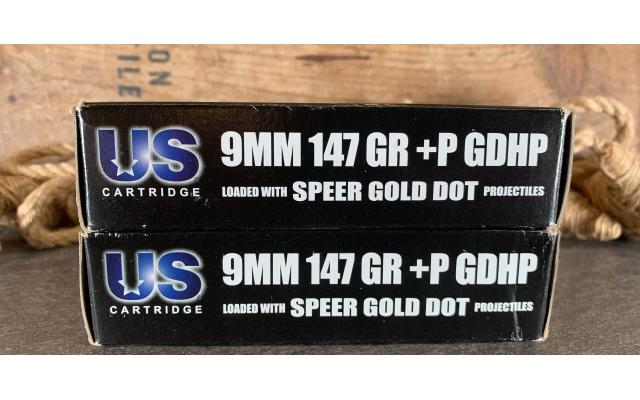 100 Rounds of Speer Gold Dot Hollow Points