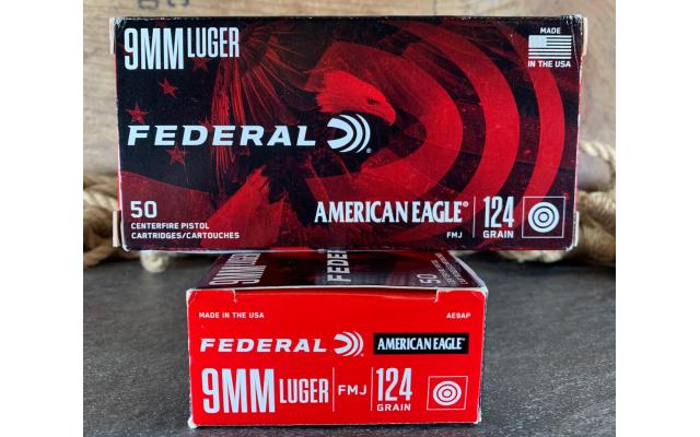 100 Rounds of Federal 9mm Target Ammunition
