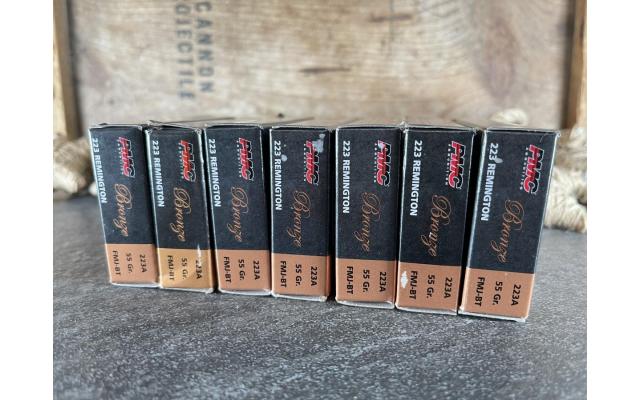 140 Rounds PMC Bronze FMJ 55gr .223REM