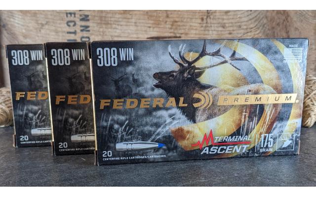 60 Rounds of Federal Premium Terminal Ascent 175Gr .308Winchester Ammo