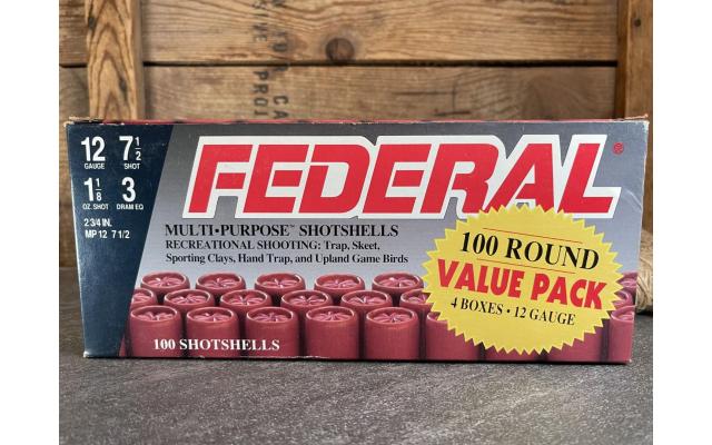 100rds Federal 12 Gauge Shells