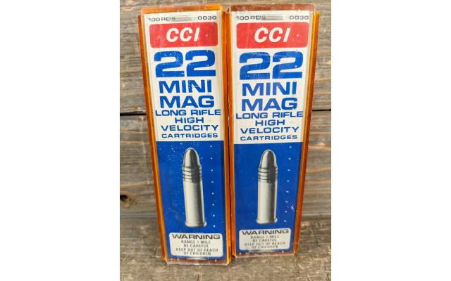 200 Rounds of CCI Mini Mag .22LR Ammunition