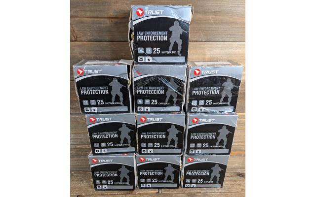 250 Rounds of Trust LE Protection 12Gauge 00Buck Ammunition