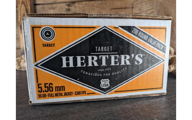 200 Rounds of 55Gr Herters 5.56NATO Ammo