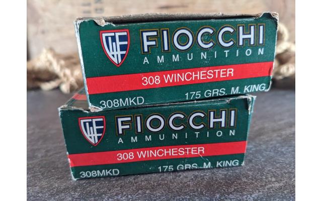 40 Rounds of Fiocchi Exacta 175Gr .308Winchester Ammo
