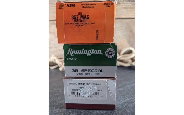 77 Rounds of .38Spl & 50 Rounds of .357Magnum Ammo