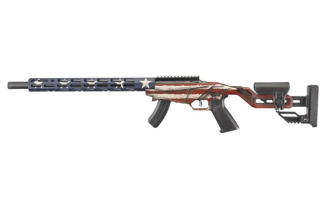 Ruger Precision Rimfire Rifle 18" .22LR, American Flag - NEW!