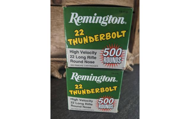 1,000 Rounds of Remington Thunderbolt .22LR Ammo