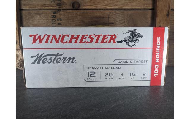 100 Rounds of Winchester 12Gauge Game & Target #8 Shot