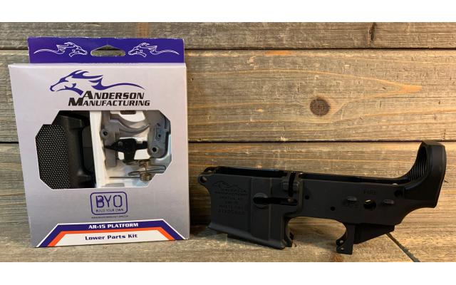 New Anderson AM-15 Stripped Lower and Lower Parts Kit