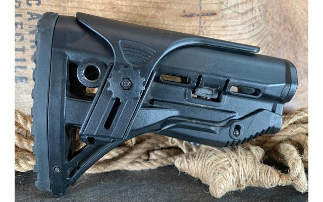 Pre-owned Black Adjustable AR Stock