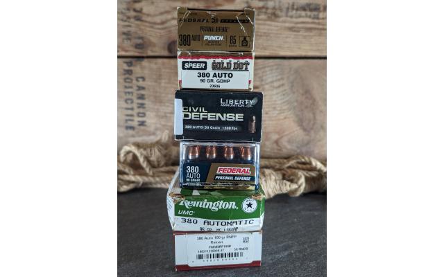 176 Rounds of .380ACP Defense & Target Ammunition