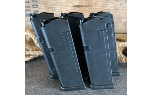 Five Glock 19 15 Round Magazines