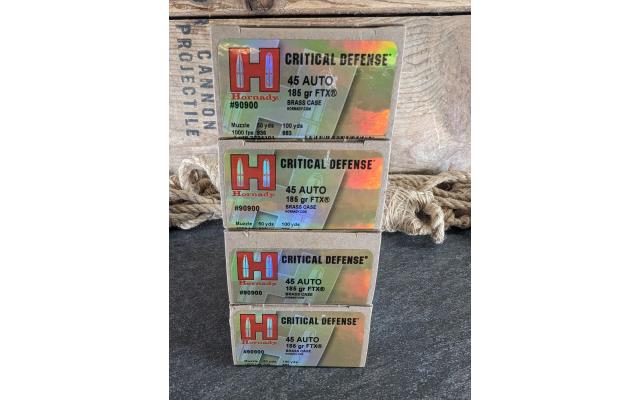 80 Rounds of Hornady Critical Defense .45ACP