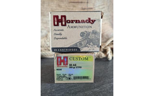 40 Rounds of Hornady Custom 50AE 300Grain XTP