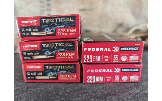 100 Rounds of .223Remington Brass Cased Target Ammo