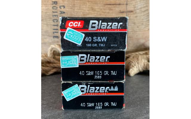 150 Rounds of Blazer .40S&W Aluminum Cased Ammunition