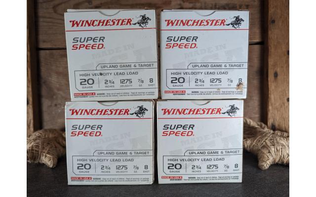 100 Rounds of Winchester Super Speed #8 Shot 20Gauge Ammo