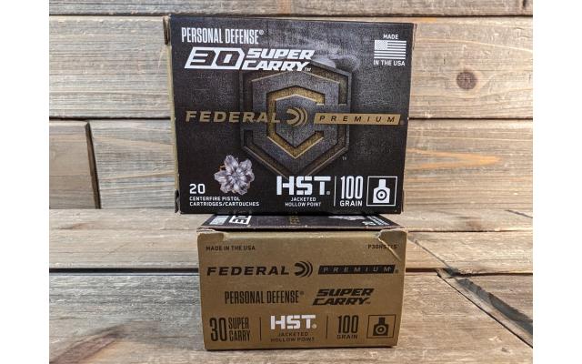 40 Rounds of Federal 100Gr 30SuperCarry HP Ammo