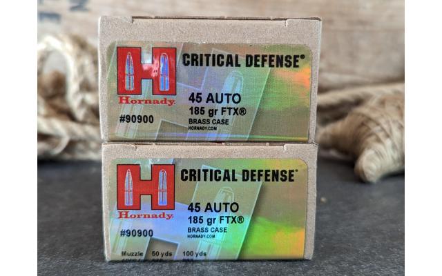 40 Rounds of Hornady Critical Defense .45ACP