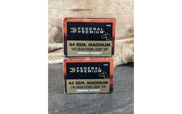 40 Rounds of Federal 44Magnum 240Gr Defense Ammo