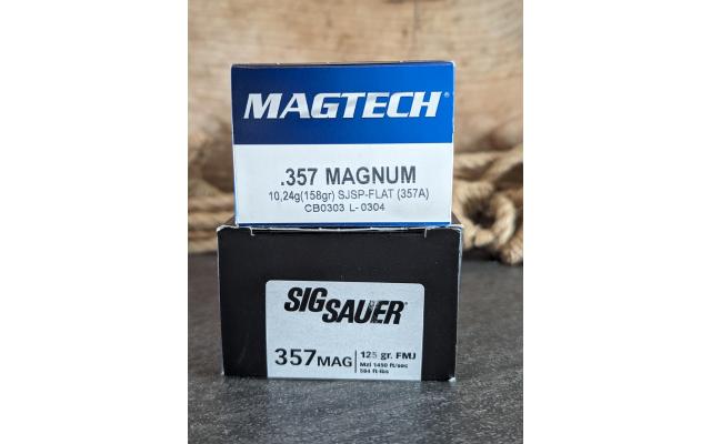 100 Rounds of .357Magnum Ammo Sig/ Magtech
