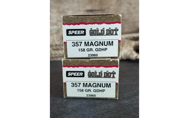 39 Rounds of Speer .357Magnum 158Gr HP Ammo