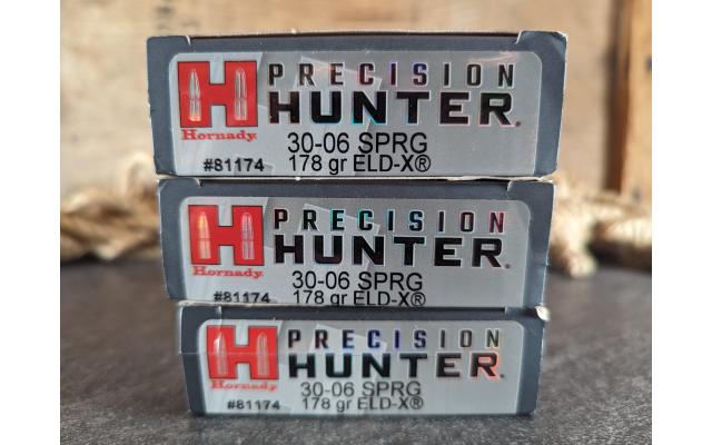 60 Rounds of Hornady 30-06Sprg 178Gr ELD-X